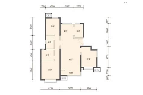 唐山凤城凯旋公馆二期3室2厅2卫1厨11851㎡户型图 唐山房天下