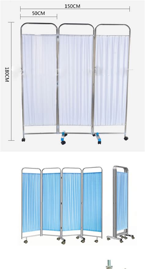 China Medical Privacy Colorful Folding Hospital Partition Screen Of