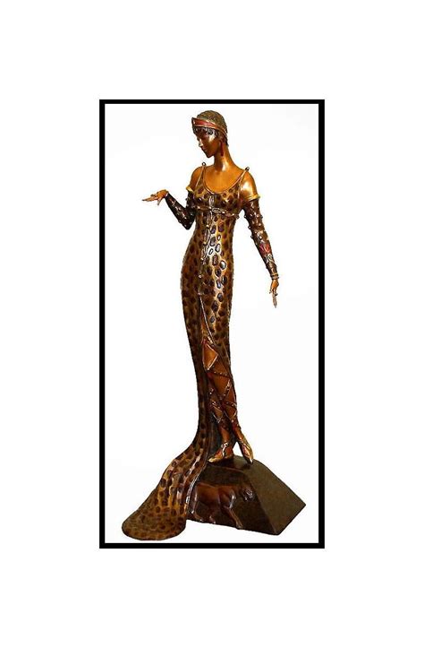 Ert Erte Signed Bronze Sculpture Julietta Original Large