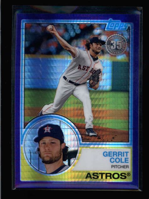 Gerrit Cole 2018 Topps Chrome 113 35th Anniversary Purple 5775