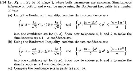 Let X 1 X N Be Iid N Mu Sigma 2 Where Both Chegg