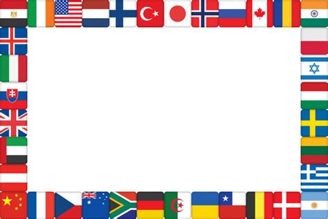 Flags Of The World Page Border