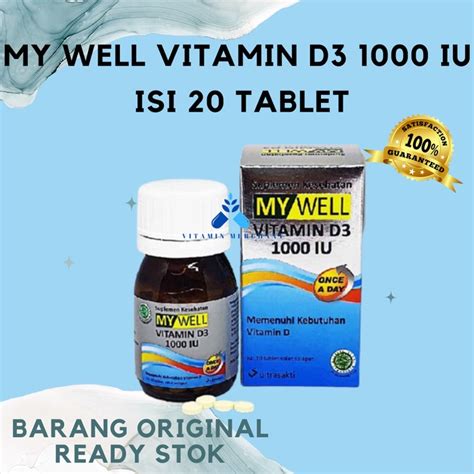 Jual My Well Vitamin D Iu Vitamin D Shopee Indonesia