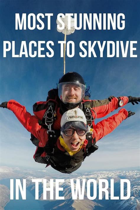 Most Stunning Places To Skydive In The World Skydiving Best