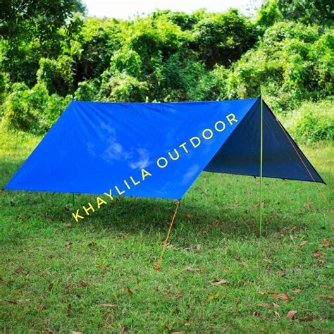 Jual FLYSHEET 3X4 Dan 4x6 METER WATERPROOF COVER TENDA BIVAK BUSHCRAFT