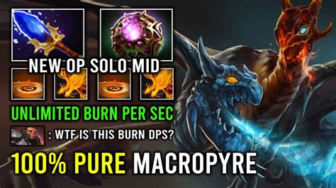 Wtf Unlimited Burning Per Sec Pure Macropyre Solo Mid Jakiro Carry