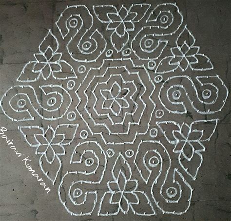 S Kolam 25 Dots Kolam For Contest Kolams Of India