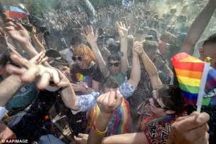 Marriage Equality Supporters Gather For Same Sex Results Daily Mail Online