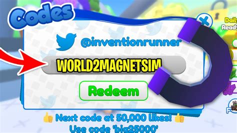 All New Magnet Simulator Codes World Roblox Magnet Simulator