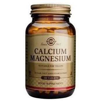 Calcium Magnesium Tablete Solgar Farmacia Tei Online