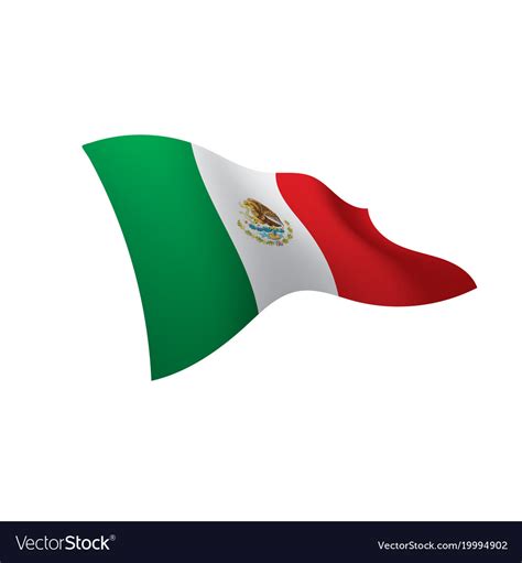 Mexican flag Royalty Free Vector Image - VectorStock