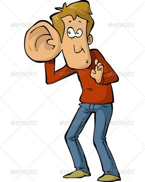 Cartoon Man With Big Ear Free Image Download