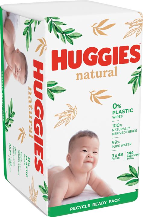 Huggies Feuchttücher Natural Biodegradable 3x48 St 144 St dauerhaft