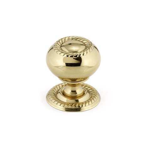 Richelieu Hardware Traditional 1 1 4 In Brass Cabinet Knob Bp86060130 The Home Depot