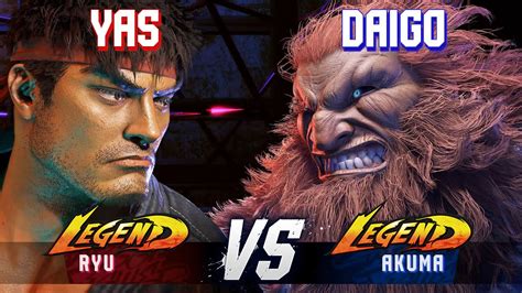 SF6 YAS Ryu Vs DAIGO Akuma High Level Gameplay YouTube