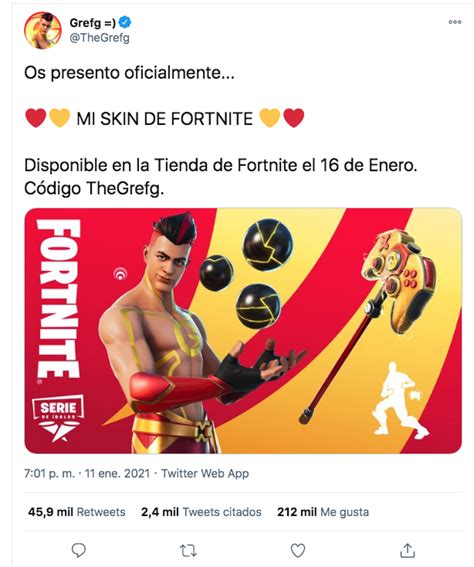 Así Será La Skin De Thegrefg En Fortnite Conoce Todos Los Detalles