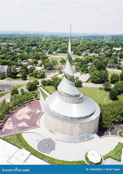 Aerial Shot of Community of Christ Temple Editorial Photography - Image of labyrinth ...