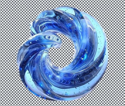 Premium Psd Charming Bio Luminescent Cyclone Isolated On Transparent