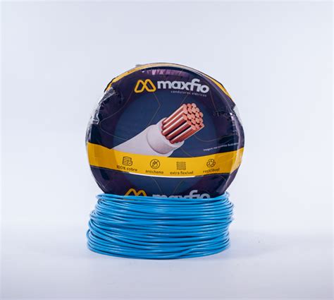 CABO ELETRICO FLEX 10 0MM AZUL MAXFIO 450 750V NBR247 100M MadeiraMadeira