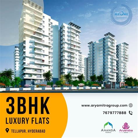 Bhk Luxury Flats For Sale In Tellapur Hyderabad Visit Us Https