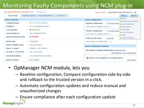 Monitor And Manage Everything Cisco Using Opmanager