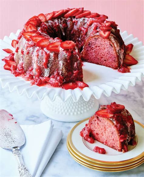 Grandma Claras Fresh Strawberry Pound Cake Our State Pound Cake