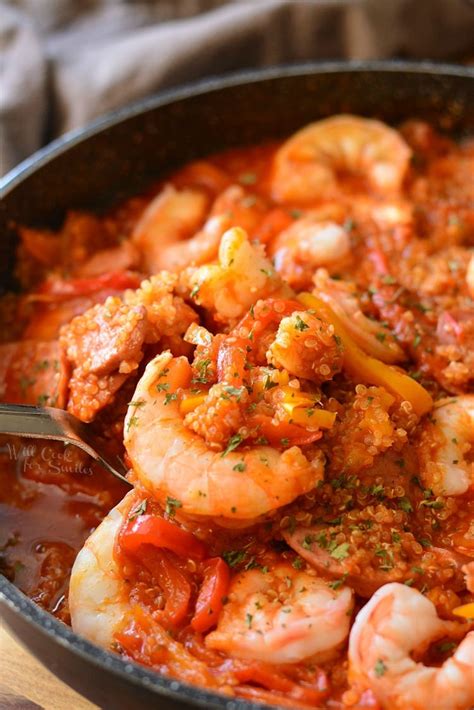 Smoked Sausage And Shrimp Jambalaya With Quinoa Will Cook For Smiles