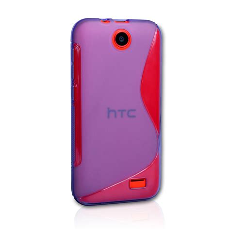 Caseflex Htc Desire Silicone Gel S Line Case Purple