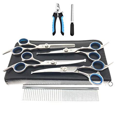 Maocg Dog Grooming Scissors Set Safety Round Blunt Tip Grooming Tools