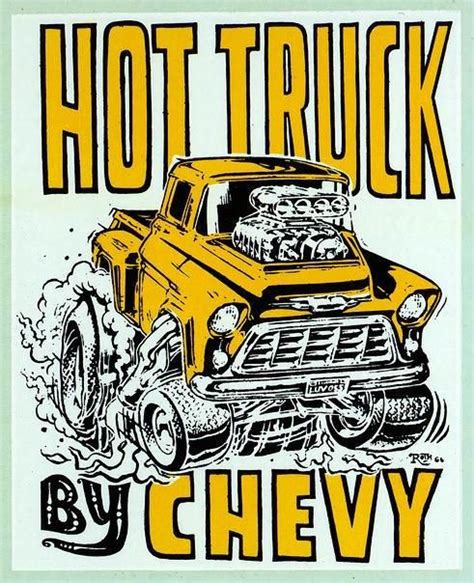 Hottruck 491×604 Pixels Rat Fink Art Cars Truck Art