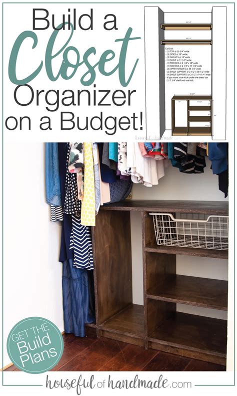 Diy Plywood Closet Organizer Build Plans Houseful Of Handmade