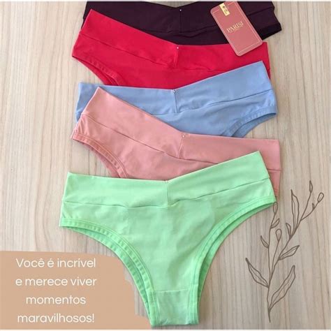 Kit Calcinha Feminina C 10 Cintura Alta Pala Calsinha Hot