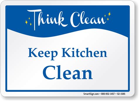 Clean Kitchen Signs