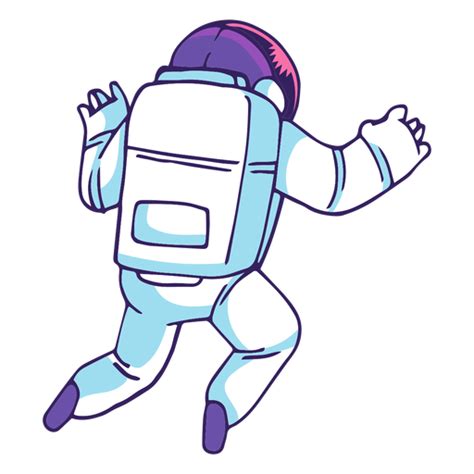 Karikatur Der Hinteren Ansicht Des Astronauten Png Und Svg Design F R