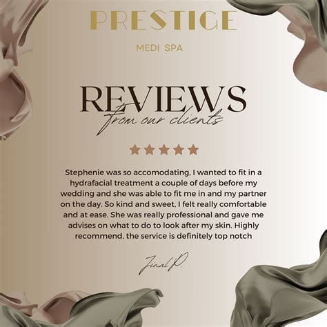 Online Review Testimonials Prestige Medi Spa