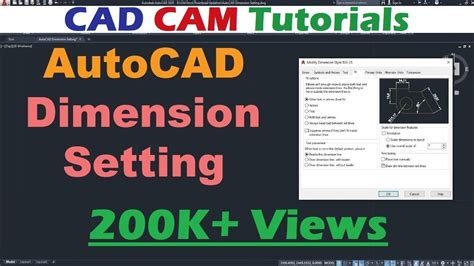 AutoCAD Dimension Setting AutoCAD Dimension Style Manager Command