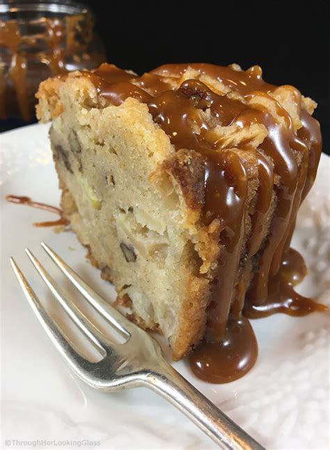 Salted Caramel Apple Cake Through Her Looking Glass