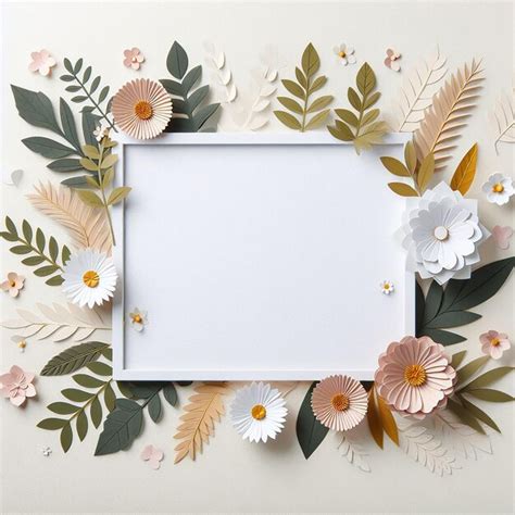 premium photo flower  floral frame