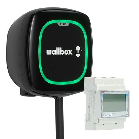 Wallbox Pulsar Plus Laadpaal 3 7 22kW Met 5 Meter Kabel Zwart Met