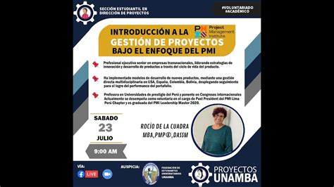 Webinar Introducci N A La Gesti N De Proyectos Bajo El Enfoque Del