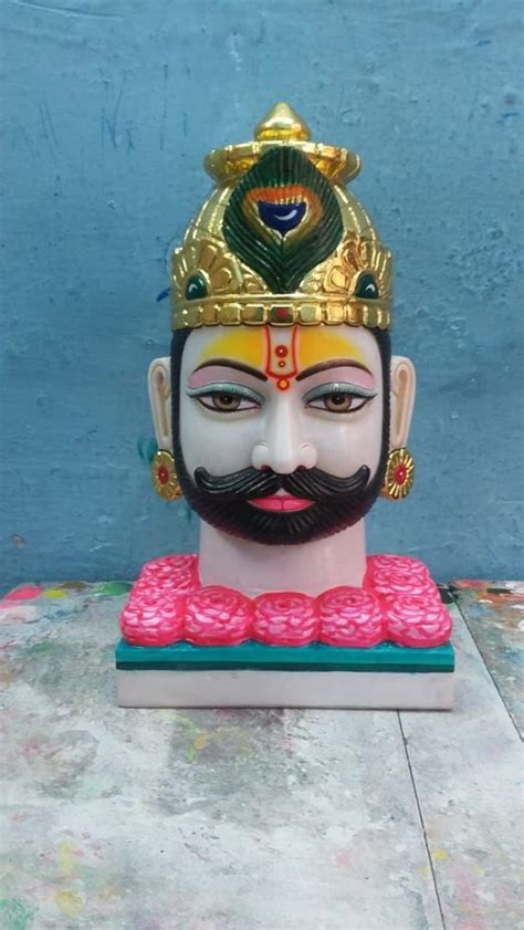 White Painted Shyam Baba Marble Moorti For Worship Size Ft At Rs