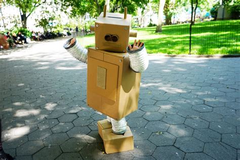 Build Your Own Cardboard Box Robot Costume Instructions Only Etsy