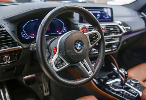 BMW X3 M Competition Steering Wheel and Dashboard. Editorial Stock ...