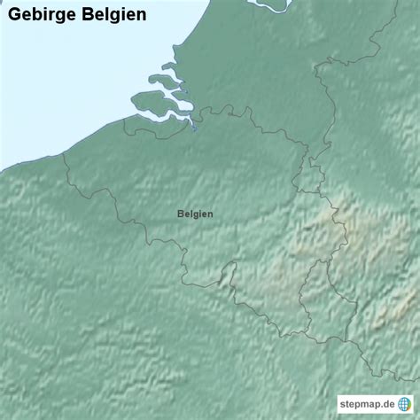 Stepmap Gebirge Belgien Landkarte F R Belgien