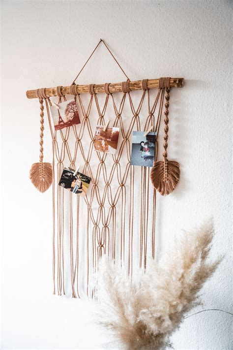 Makramee Fotowand Wandbehang Fotografie Geschenk Etsy