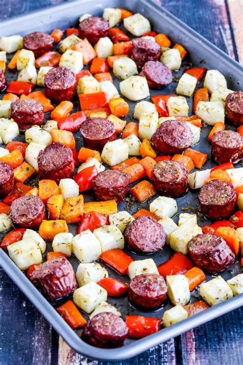 Sheet Pan Sausage And Veggies Kalyns Kitchen