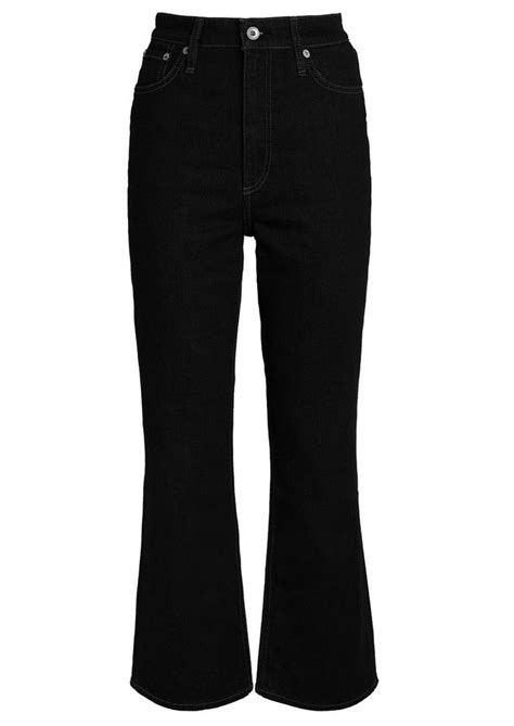 RAG BONE Casey High Rise Ankle Flare Jean Black Flare Jeans