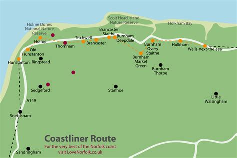 CoastLiner & CoastHopper Norfolk Coast Timetable 2025 - LoveNorfolk