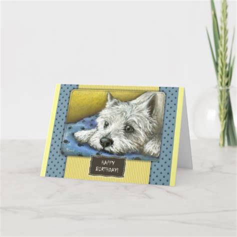 Westie Birthday Card