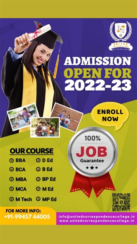 Admission Open For Admissions The Unit Mca